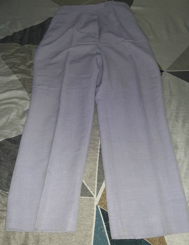 Pantalones Lino BM - Talla 42 - Morado