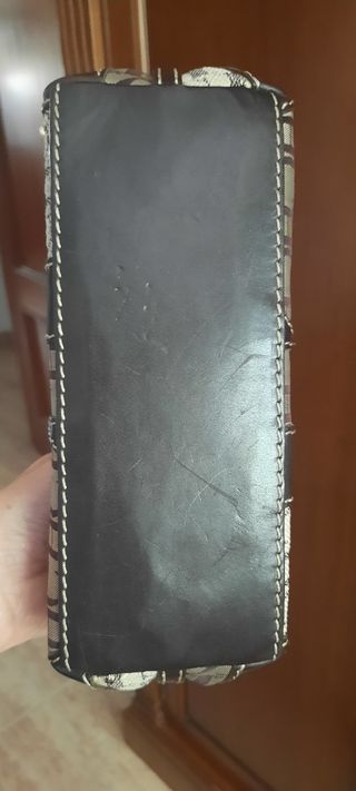 Bolso Carolina Herrera marrón beige