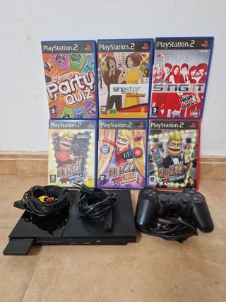 PS2 Slim (PlayStation 2 Slim) + Juegos