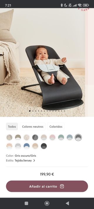 Hamaca BabyBjörn Balance Soft