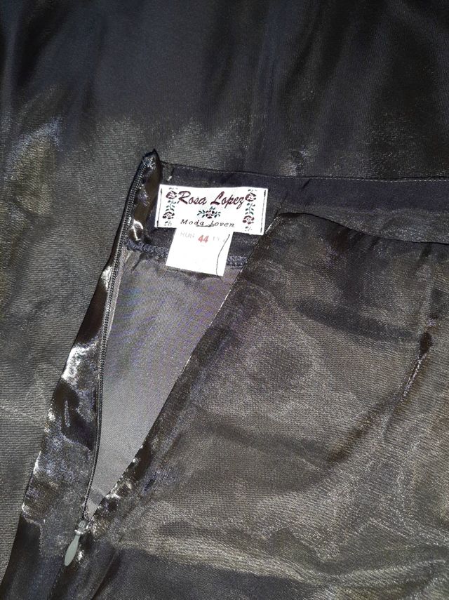 Falda midi Rosa López verde oliva talla 44