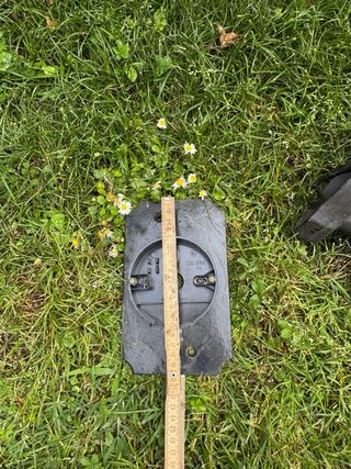 Lampada da esterno in metallo nero