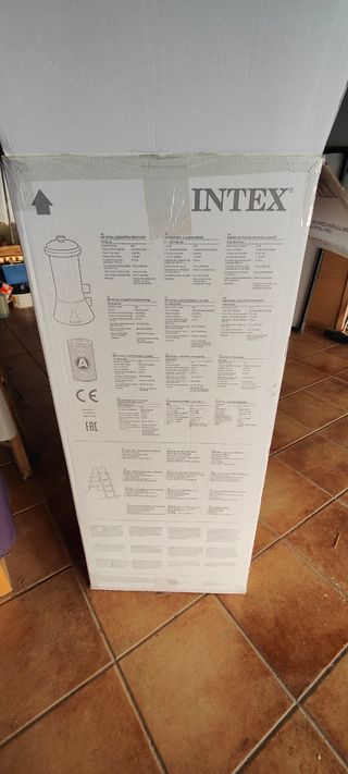 Depuradora INTEX con clorador salino y piscina 4m