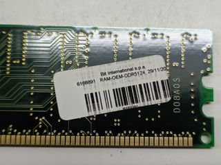 Ram 512MB. VData PC3200 (DDR-400) MDGVD6G3H3X10B1E