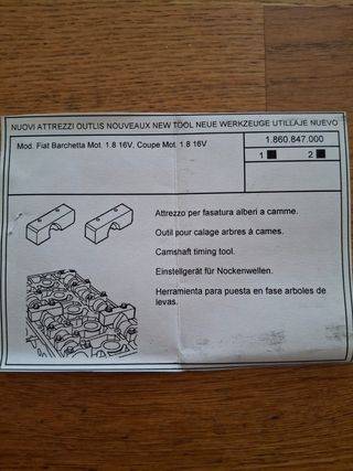 Herramienta Calado Fiat Coupe 1.8 16v