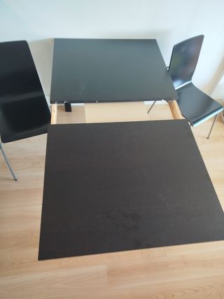 Mesa extensible Ikea Bjursta negra