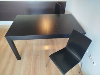 Mesa extensible Ikea Bjursta negra