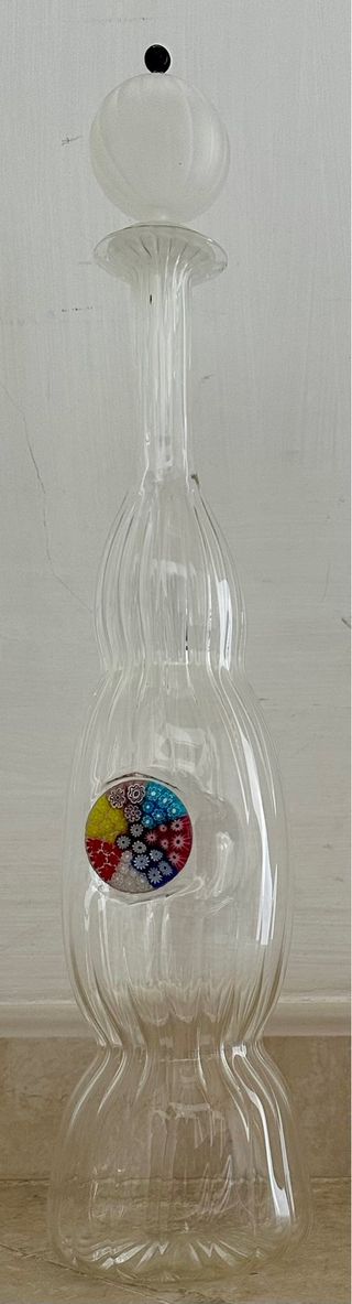 Bottiglia Murano vetro soffiato
