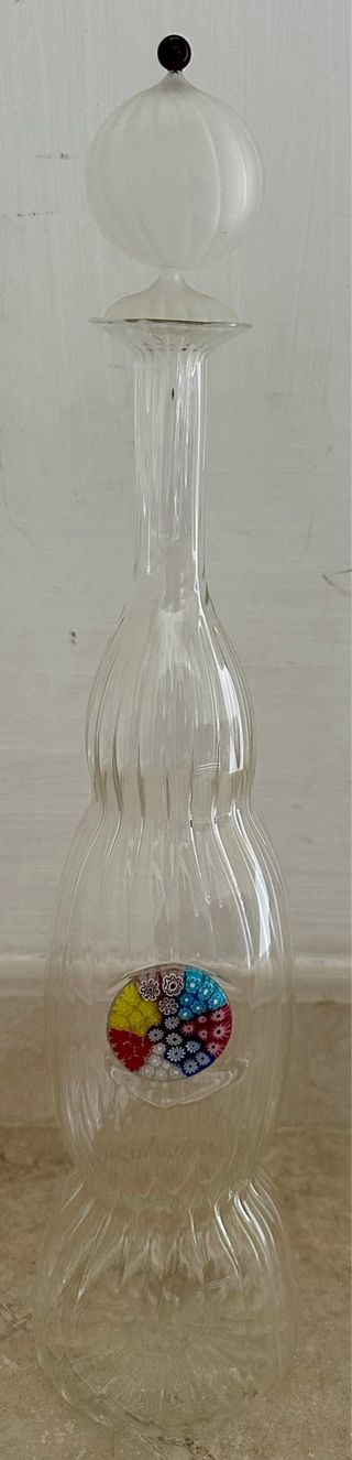 Bottiglia Murano vetro soffiato