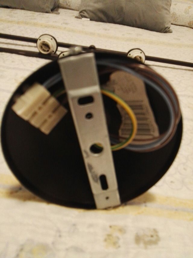 Lámpara techo metalica negra - 2uds