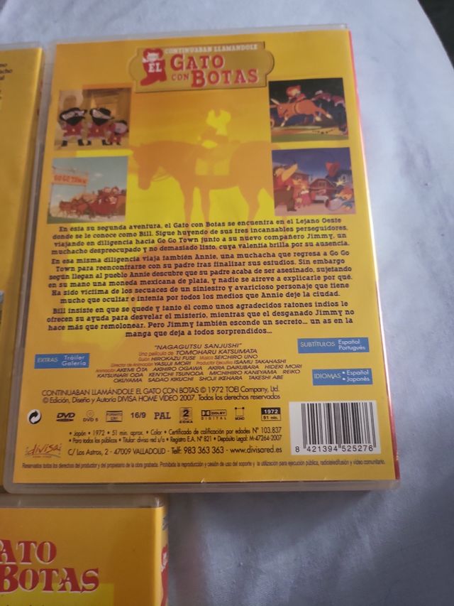 DVDs El Gato con Botas (Trilogía)