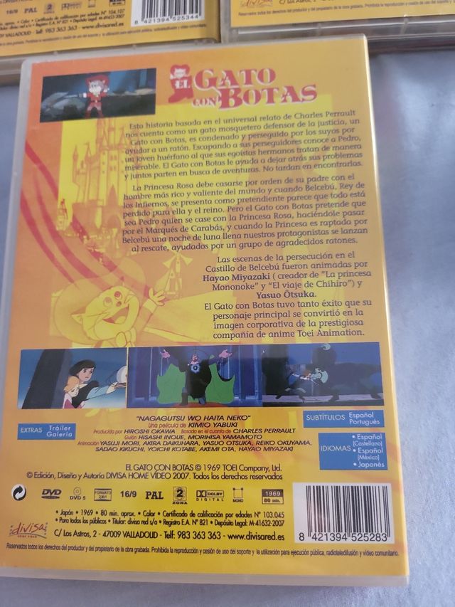 DVDs El Gato con Botas (Trilogía)