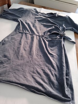 Vestido gris azulado verano