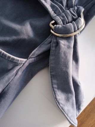 Vestido gris azulado verano