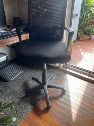 Silla escritorio ergonómica negra
