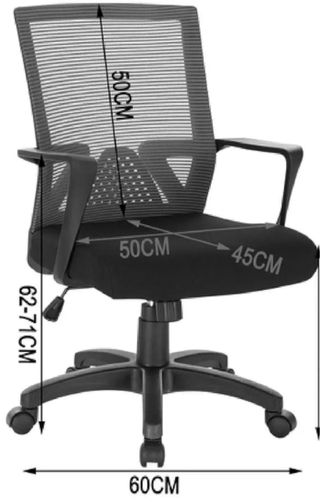 Silla escritorio ergonómica negra