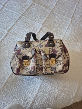 Bolso Tous beige y multicolor