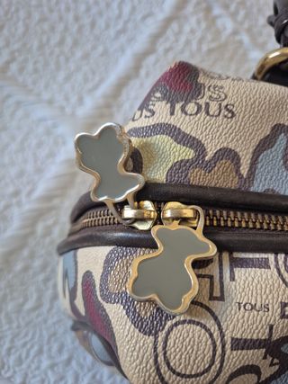 Bolso Tous beige y multicolor