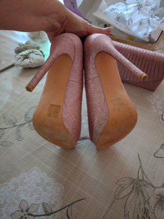 Scarpe donna glitter rosa - n.40