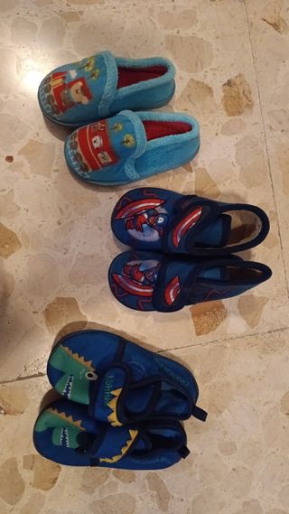Zapatillas niño invierno - 3 pares