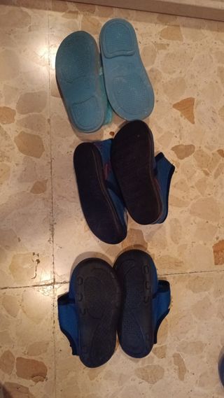 Zapatillas niño invierno - 3 pares