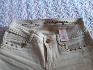 Vaqueros beige Custo Barcelona 36/38