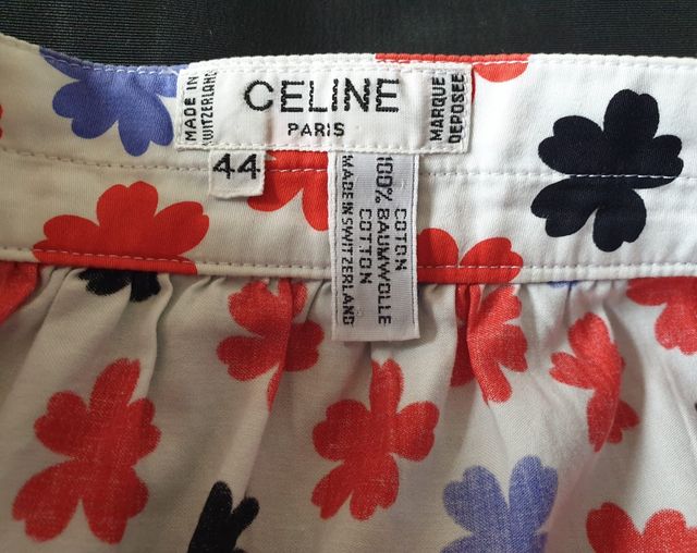 Céline Paris Gonna Midi a Campana Twill Cotone 2XL