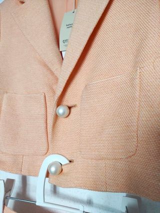 Conjunto tweed americana algodón old money