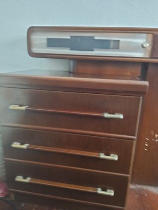 Cabecero cama vintage + mesitas