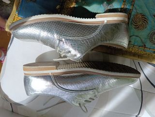 Zapatos Plata Mujer - Brillantes