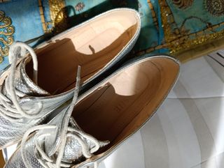 Zapatos Plata Mujer - Brillantes