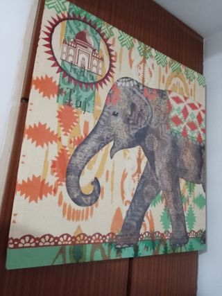 Cuadro elefante India - Decoración