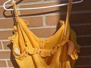 Vestido lunares Bershka amarillo