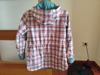 Chaqueta reversible verde-rojo- blanco