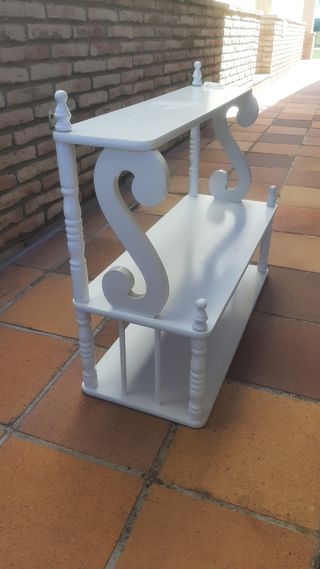 Estantería blanca 3 baldas - Madera
