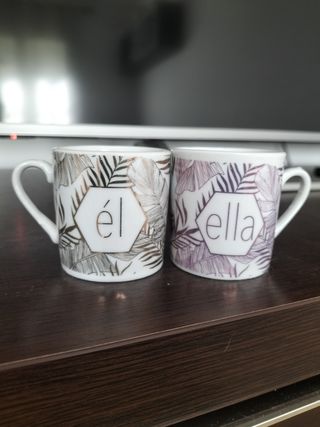 Tazas café ALE-HOP. Sin usar. Sin caja.
