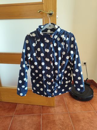 Chaqueta lunares azul-blanco