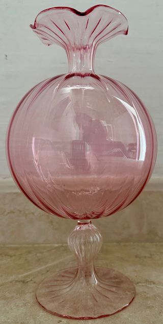 Bottiglia Murano rosa