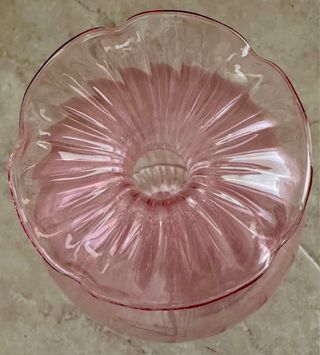 Bottiglia Murano rosa