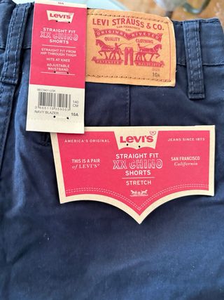 Bermudas Levi's niño - Azul Marino chinos strecht