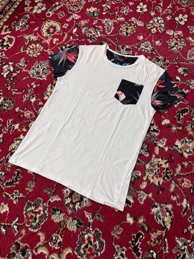 Maglietta Fiori Zara Nuova Taglia S Uomo