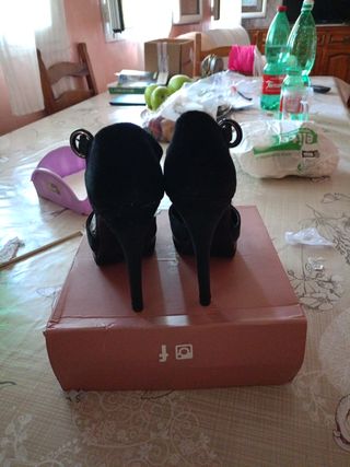 Scarpe Alessio nere tacco alto