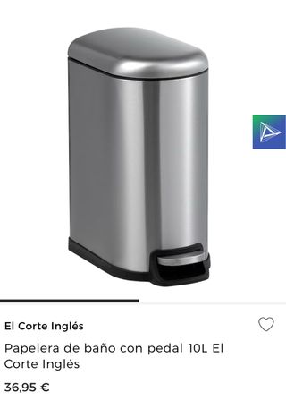 Papelera- Cubo basura El Corte Inglés - 10L