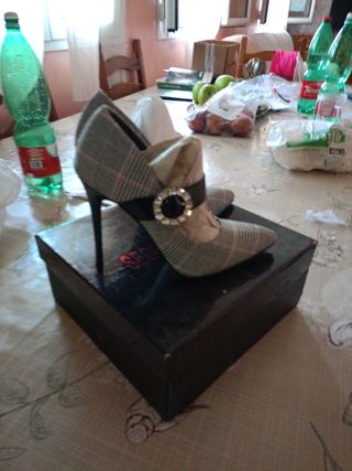 Scarpe donna tacco alto grigio rosa
