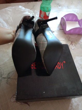 Scarpe donna tacco alto grigio rosa