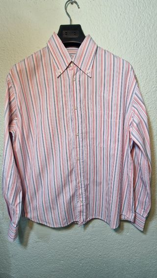 Preciosa camisa de rayas Carolina Herrera algodón