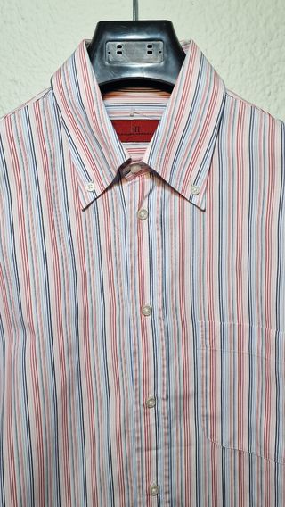 Preciosa camisa de rayas Carolina Herrera algodón