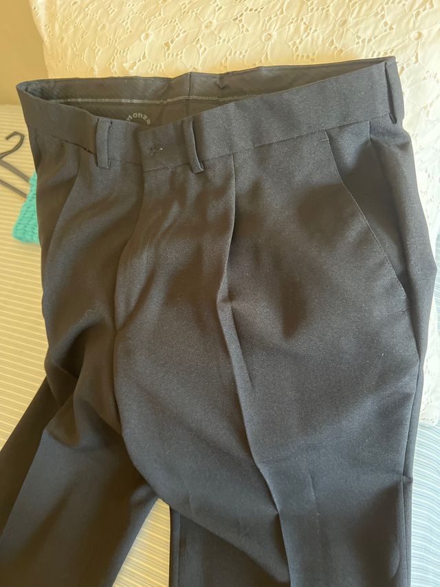 Pantalón traje negro - Talla 46