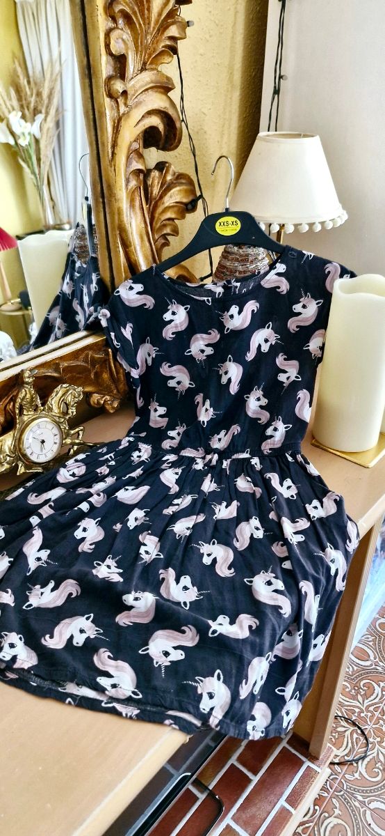 Vestido Unicornio Niña T-7 años