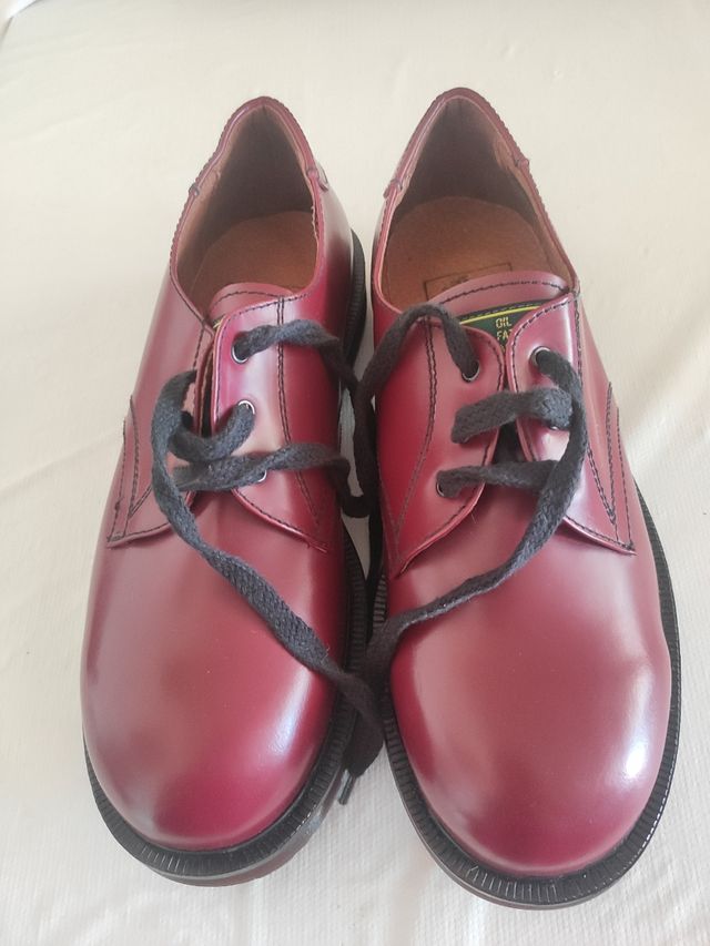 Zapatos Martinez Piel Granate